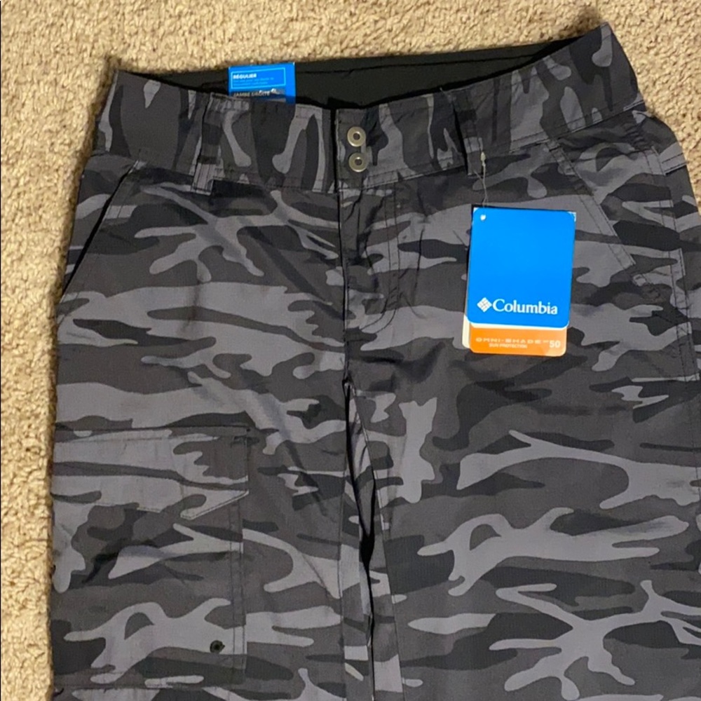 NWT Columbia Omni-Shade pants 4 camouflage